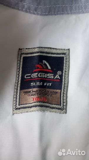 Белая рубашка шведка школьная для мальчика 116