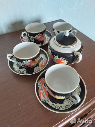 Чайный набор фарфор. Вербилки. СССР