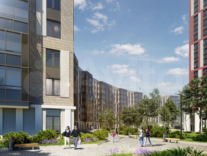 3-к. квартира, 77,4 м², 2/8 эт.