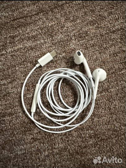 Наушники apple проводные lightning и type c
