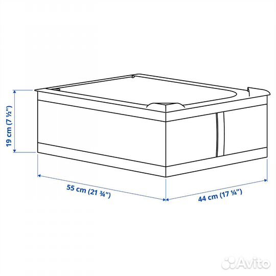 IKEA skubb Ящик для хранения,44x55x19 см, белый
