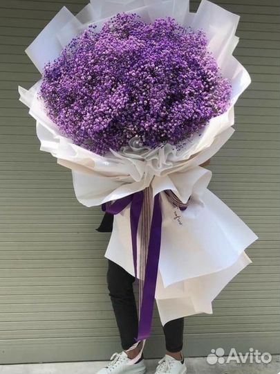 Букет гигант из гипсофилы
