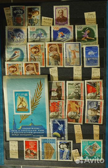 Чистые марки СССР 1960-1991, РФ 1992-1995