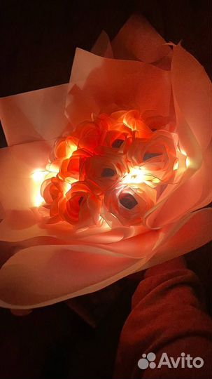 Букеты из атласной ленты,бабочек