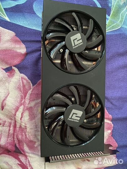 PCI-E PowerColor AMD Radeon RX 5700 xt,на запчасти
