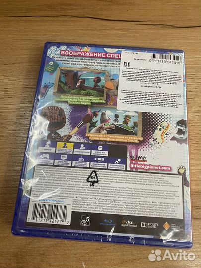 LittleBigPlanet 3 диск для PS4 новый