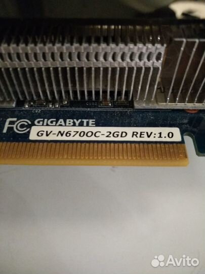 Видеокарта gigabyte nvidia GeForce GTX 670 2гб gdd
