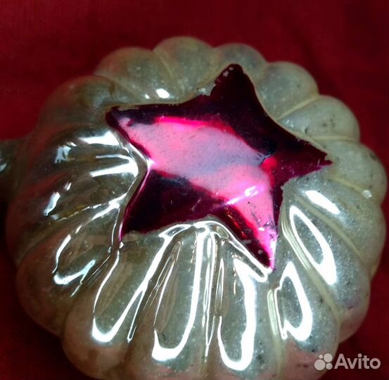 Ёлочная игрушка Звезда в лучах редкость