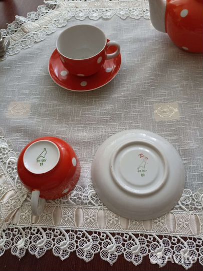 Чайник и кофейные пары. Дулево. СССР