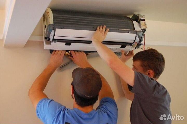 Установка монтаж кондиционеров, вентиляции