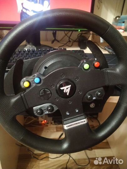Игровой руль с педалями для пк