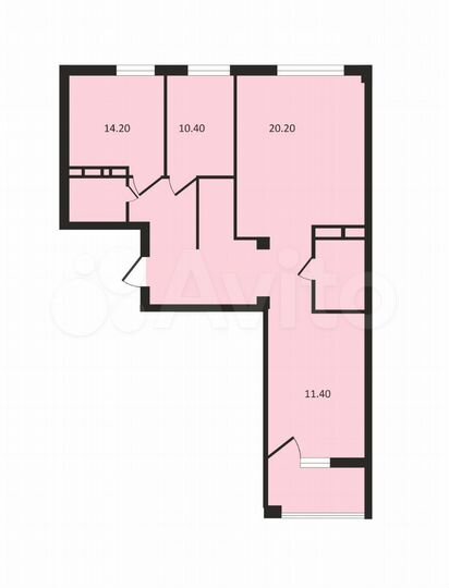 3-к. квартира, 78 м², 16/19 эт.