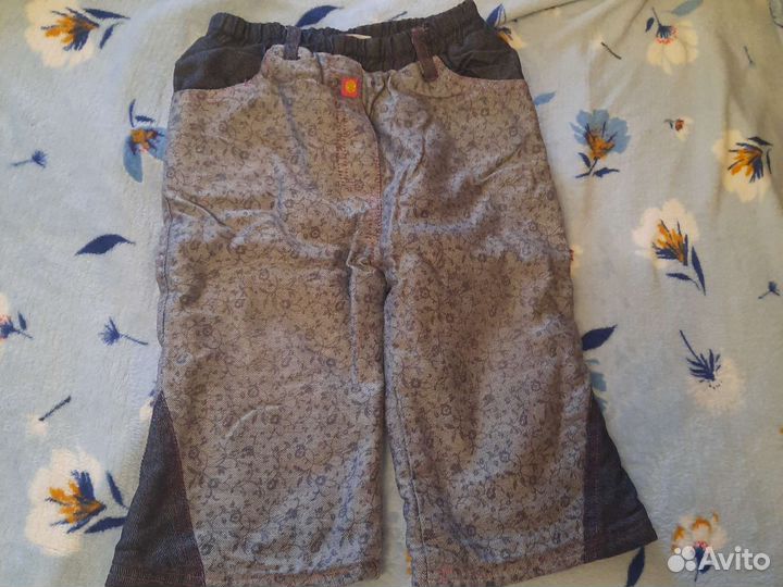 Джинсы для девочки 86 теплые