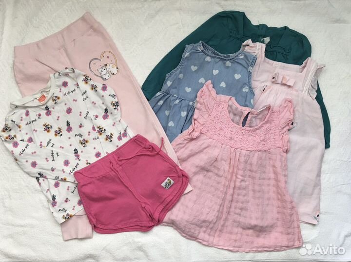 Вещи пакетом для девочки 2-3 года, 92-98