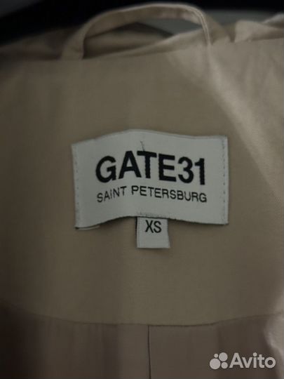 Тренч/ плащ бежевый демисезонный Gate31