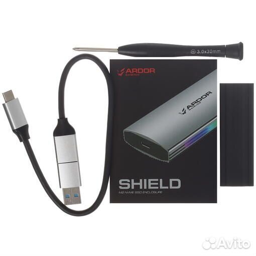 Внешний бокс Shield M2R2-G2 USB 3.2 Gen1 Type-C