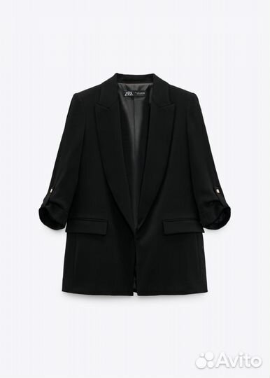 Пиджак блейзер zara черный