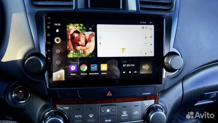 Магнитола Toyota Highlander 2 android