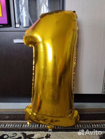 Воздушный шар цифра 1