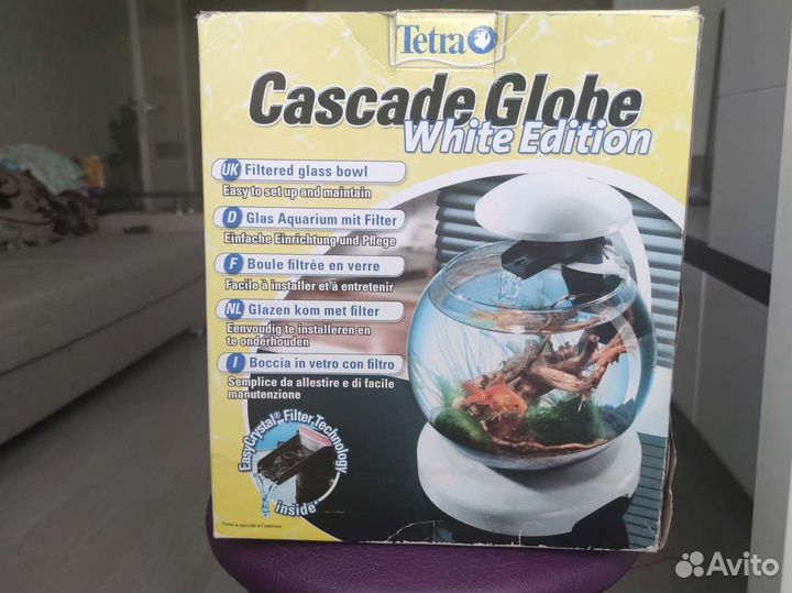 Аквариум круглый с подсветкой