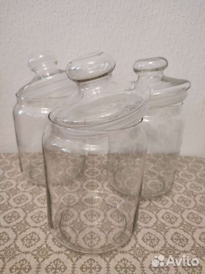 Банка для сыпучих стекло