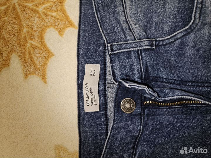 Джинсы утепленные для мальчика 170
