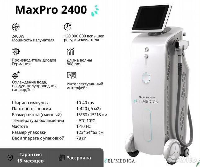 Хит продаж, Диодный лазер MaxPro 2400W