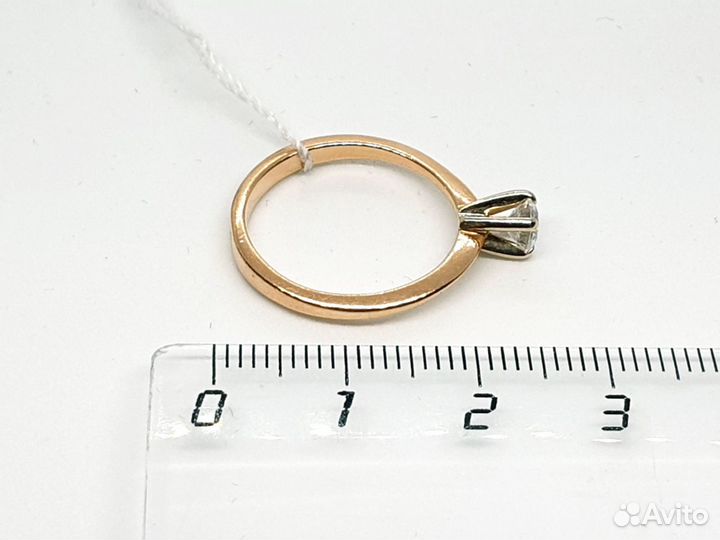 Золотое кольцо 585 проба, 2.58 гр., 17 размер