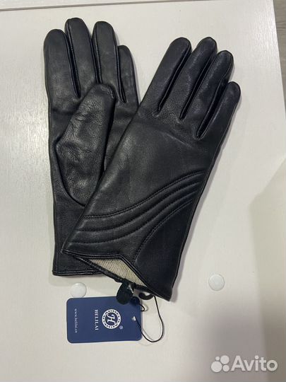 Перчатки женские кожаные новые