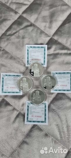 Серебряные коллекционные монеты Цой