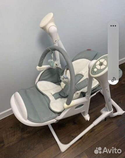 Стульчик для кормления + качель 2в1