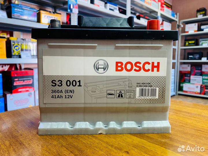 Аккумулятор Bosch 41 Ач на Hyundai Getz