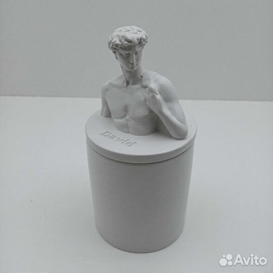 Кашпо шкатулка Давид из гипса ручная работа