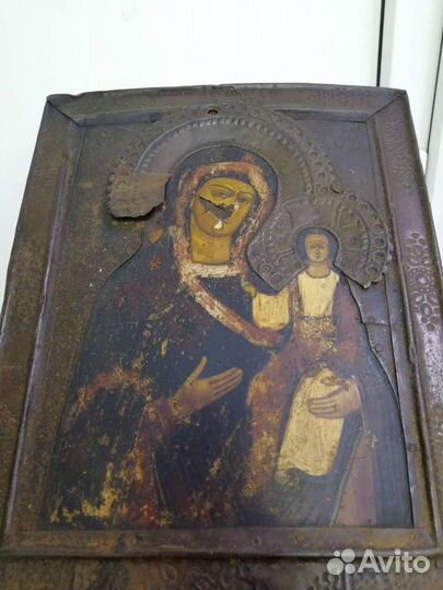 Икона Старинная Смоленская Бм