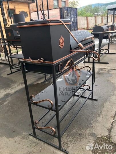 Мангал «Енисей» с отводом