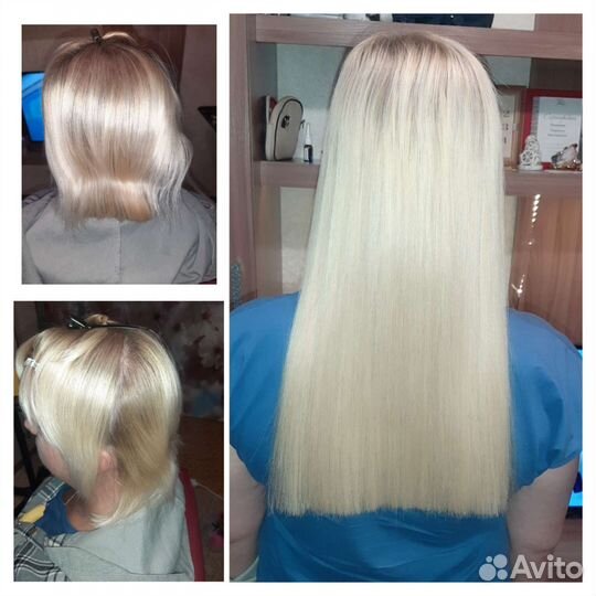 Коррекция нарощенных волос