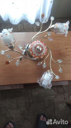 Люстра потолочная бу