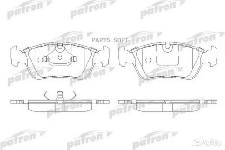 Patron PBP725 Колодки тормозные дисковые