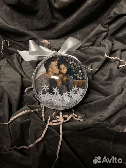 Новогодний шар с фотографией