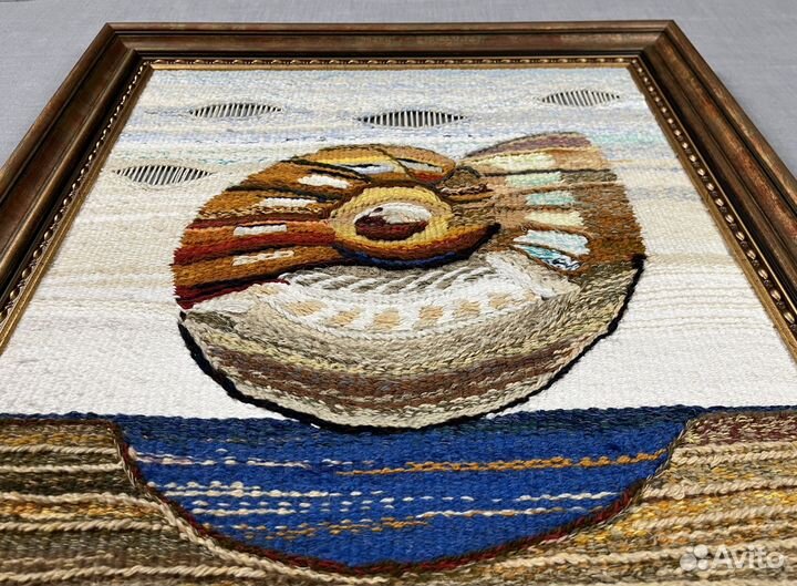 Гобелен / Ручное ткачество / Раковина / Море