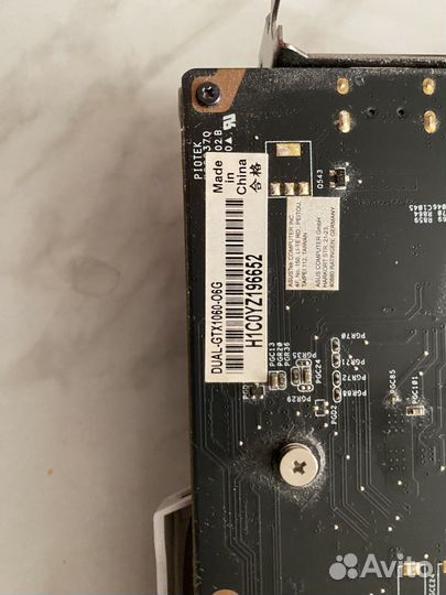 Видеокарта gtx 1060 6gb asus strix