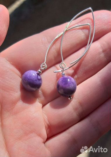 Серьги серебро
