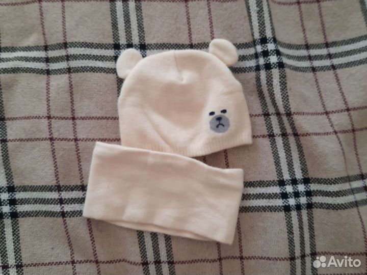 Комплект шапка и шарф 44