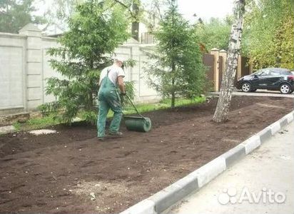 Укладка газона