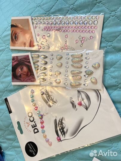 Кристаллы для лица и тела miami tattoos