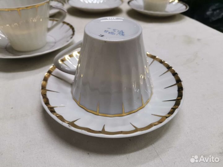 Сервиз чайный Золотой дождь Вербилки СССР (Ч)