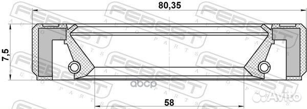 Сальник привода audi A4 avant (8ED) 2004-2008/6