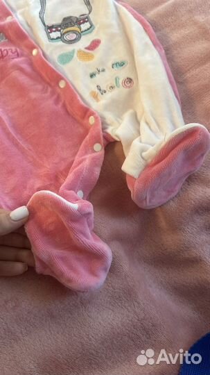 Комбинезон велюровый 62 68