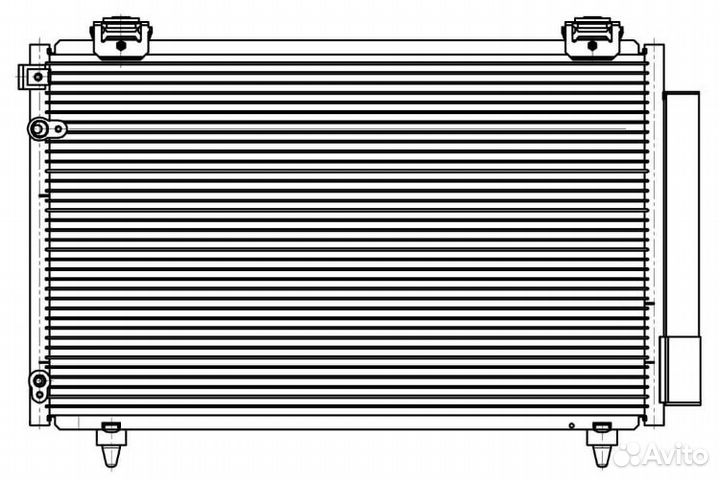 Радиатор кондиционера honda/хонда