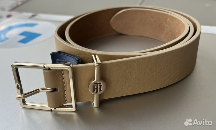 Новый ремень кожаный женский tommy hilfiger 80см